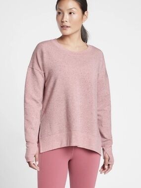 Athleta Balance Pullover Sweatshirt Women’s Size Small Victorian Berry Pink